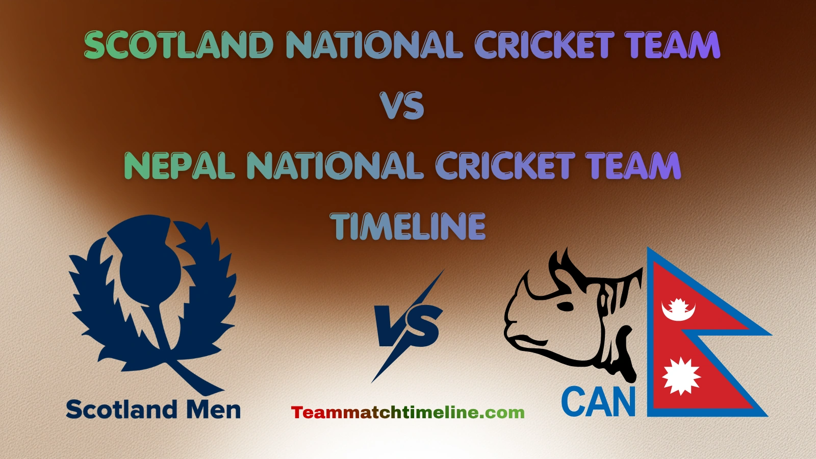 Scotland National Cricket Team Vs Nepal National Cricket Team Timeline