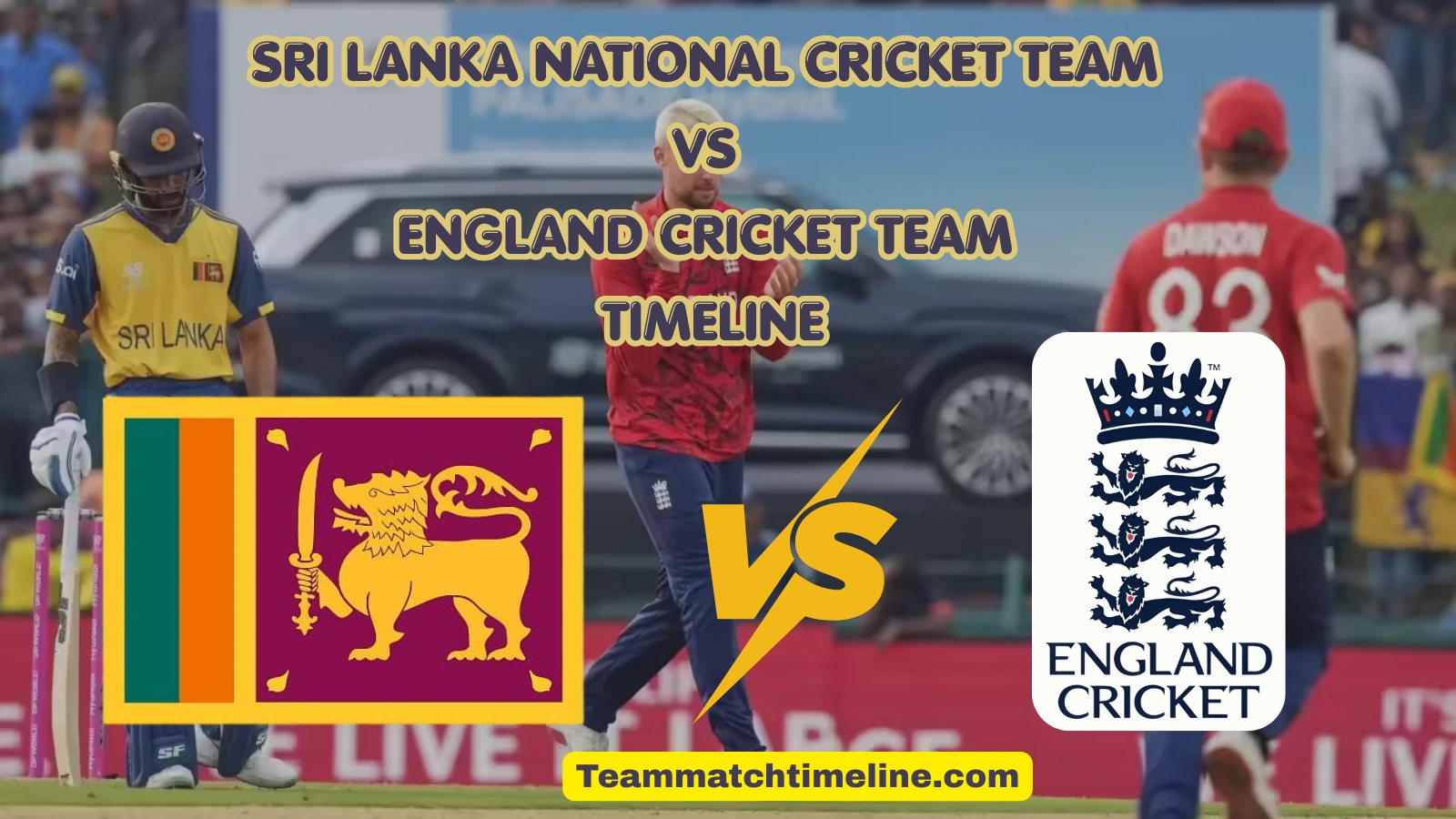 Sri Lanka National Cricket Team Vs England Cricket Team Timeline