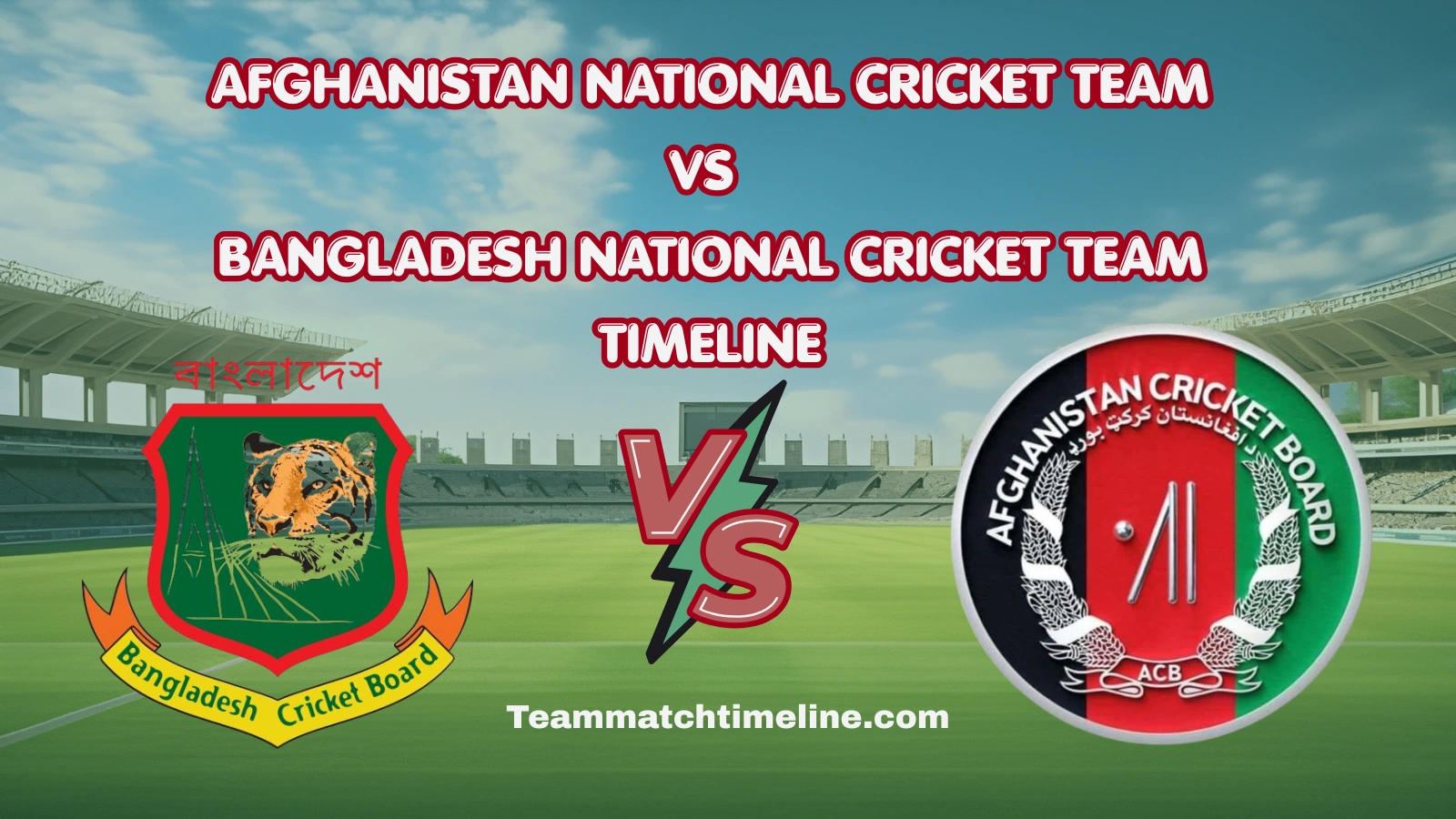 afghanistan national cricket team vs bangladesh national cricket team timeline