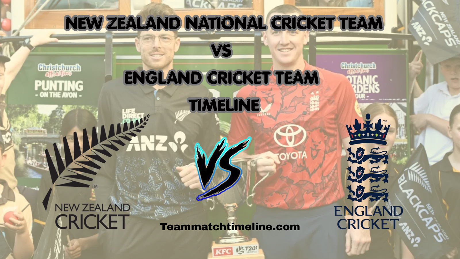 england cricket team vs new zealand national cricket team timeline