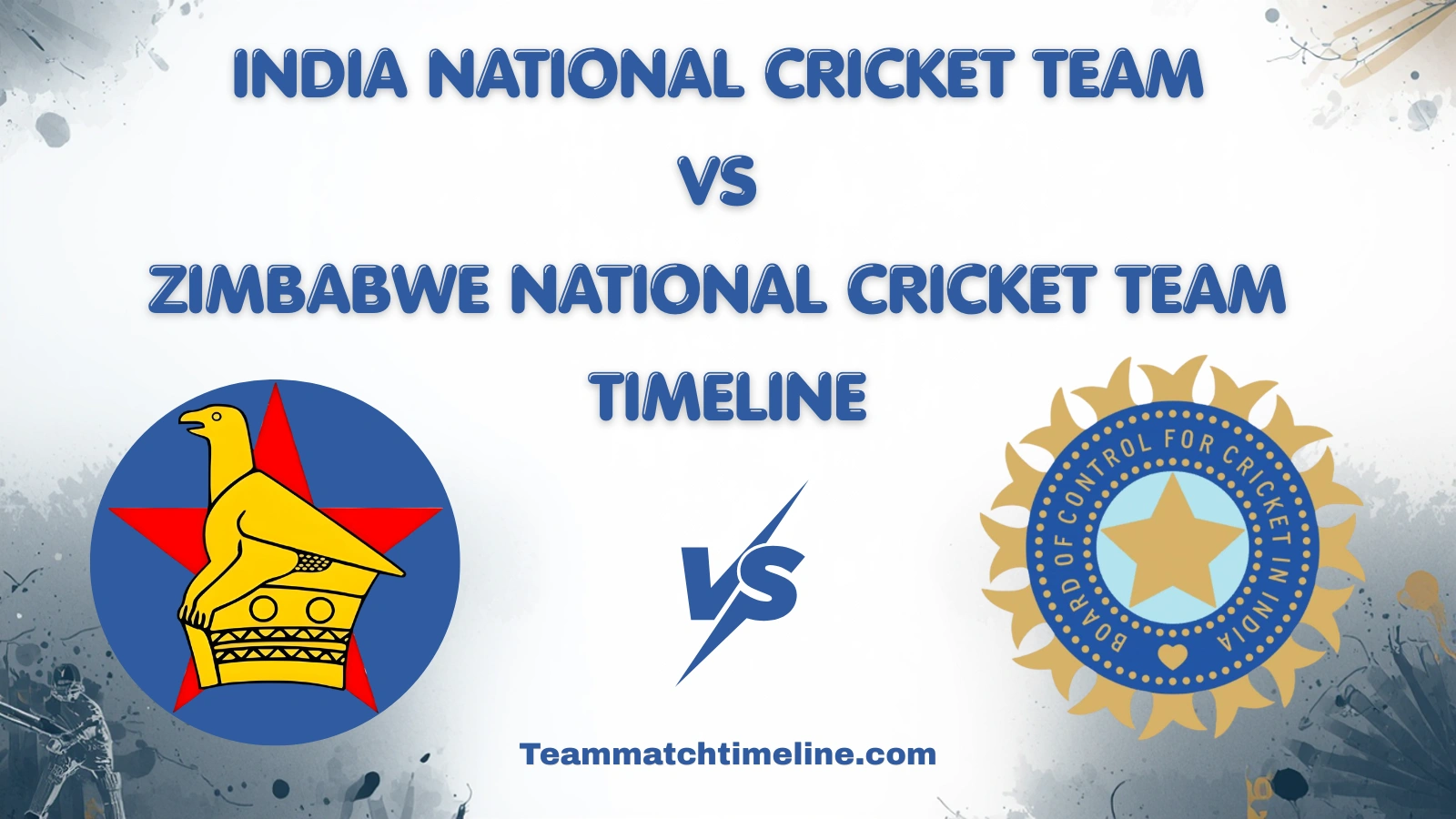 india national cricket team vs zimbabwe national cricket team timeline