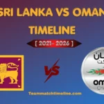 Sri Lanka National Cricket Team Vs Oman National Cricket Team Timeline