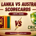 sri lanka national cricket team vs australia national cricket team match scorecard