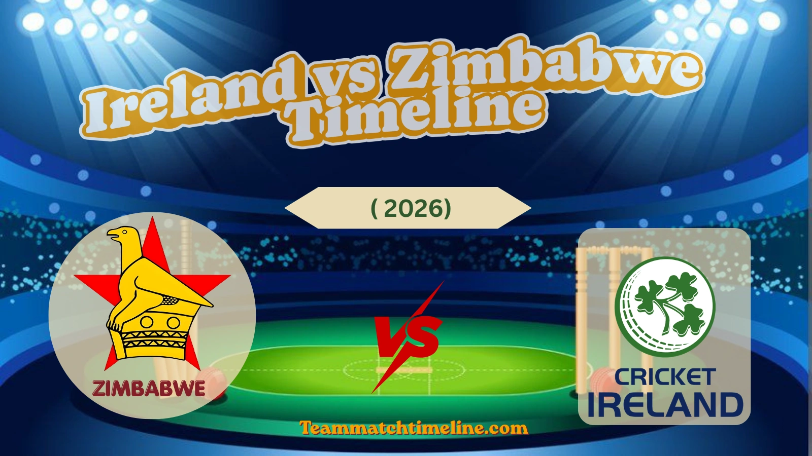 ireland cricket team vs zimbabwe national cricket team timeline