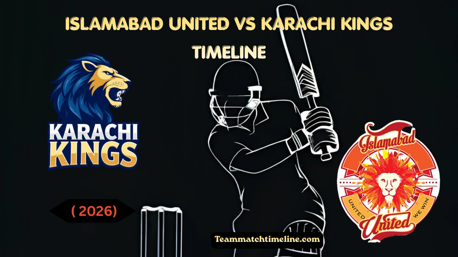 Islamabad United Vs Karachi Kings Timeline
