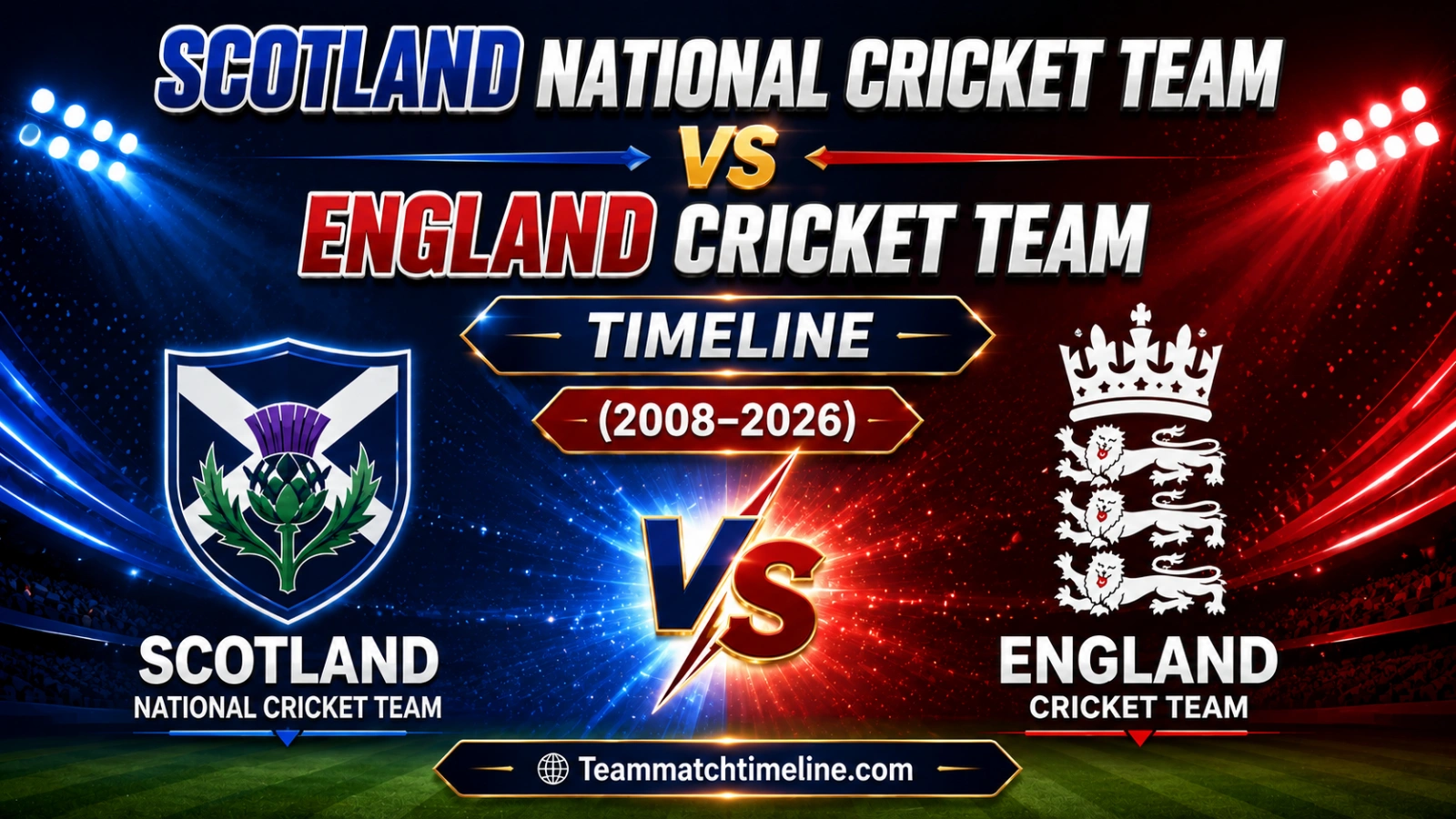Scotland National Cricket Team Vs England Cricket Team Timeline