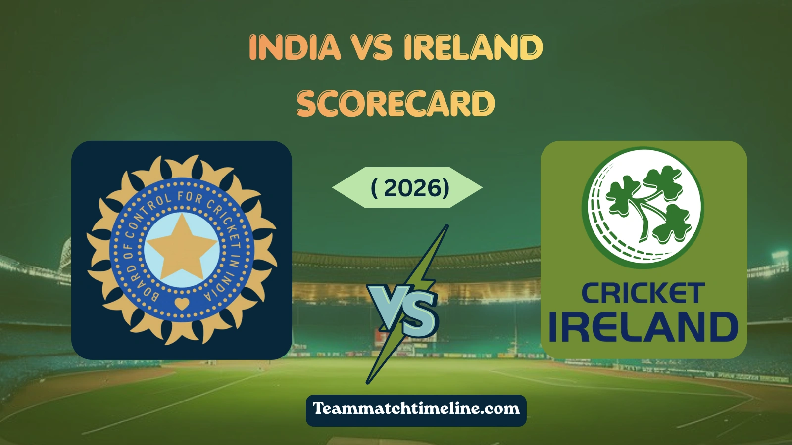 india national cricket team vs ireland cricket team match scorecard