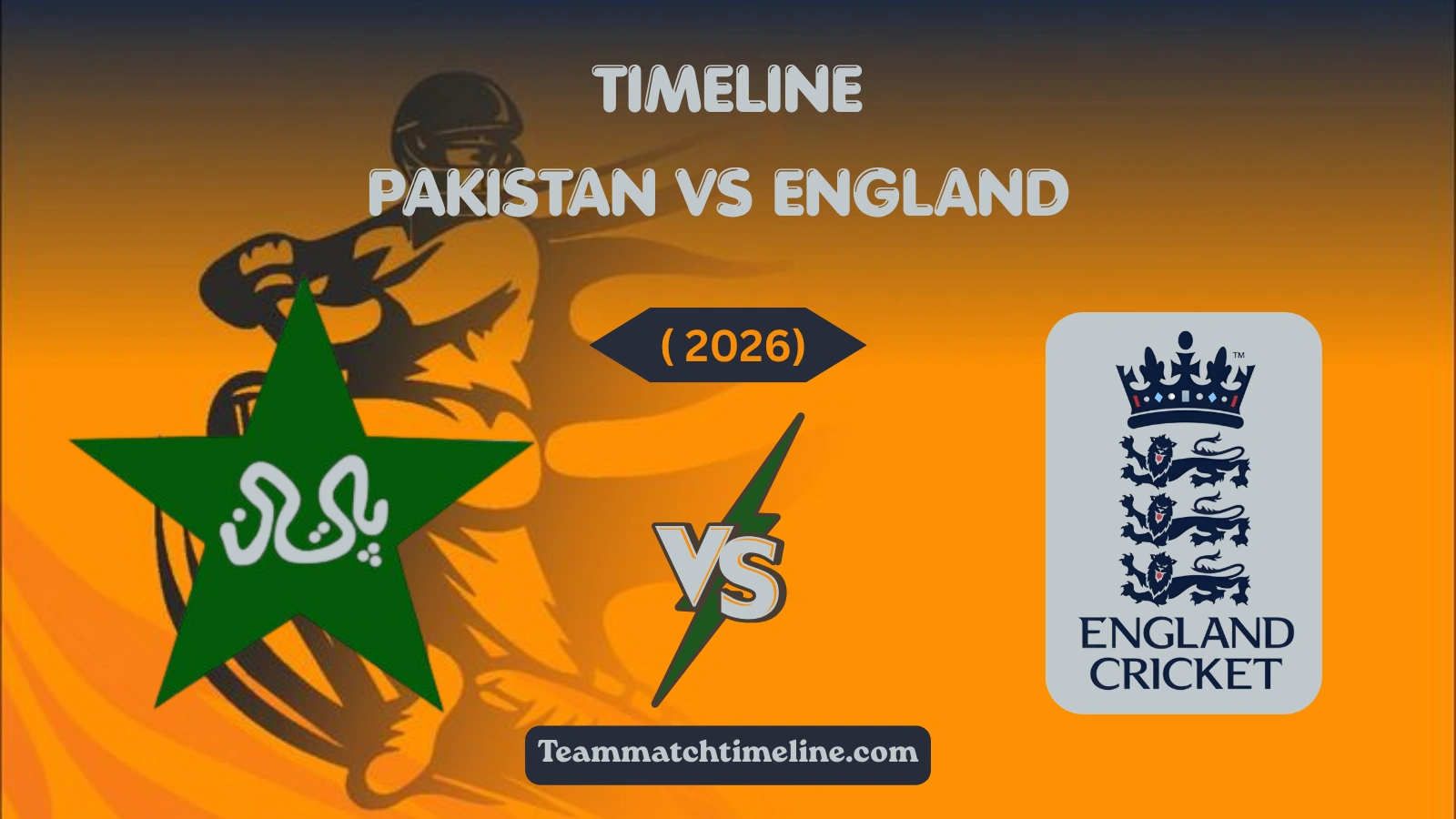 Pakistan National Cricket Team Vs England Cricket Team Timeline